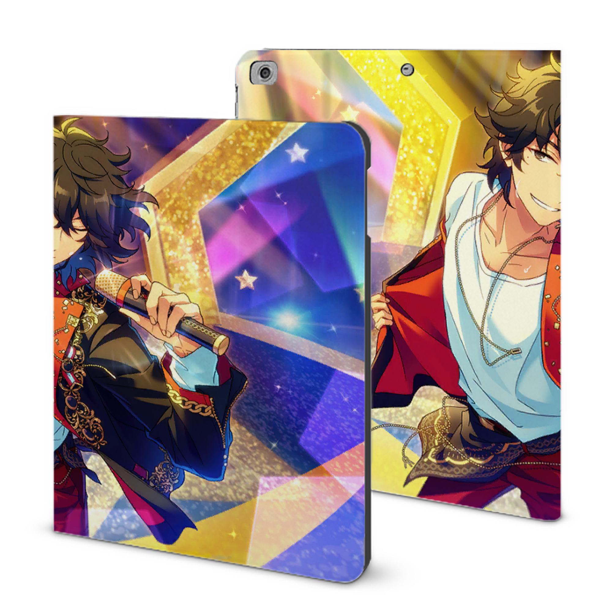 （画像用） あんさんぶるスターズ! Ensemble Stars IPad ケース ブック型 PUレザー TPU 耐衝撃 軽量 薄型 ペン収納なし 全面保護 IPad 各モデル対応